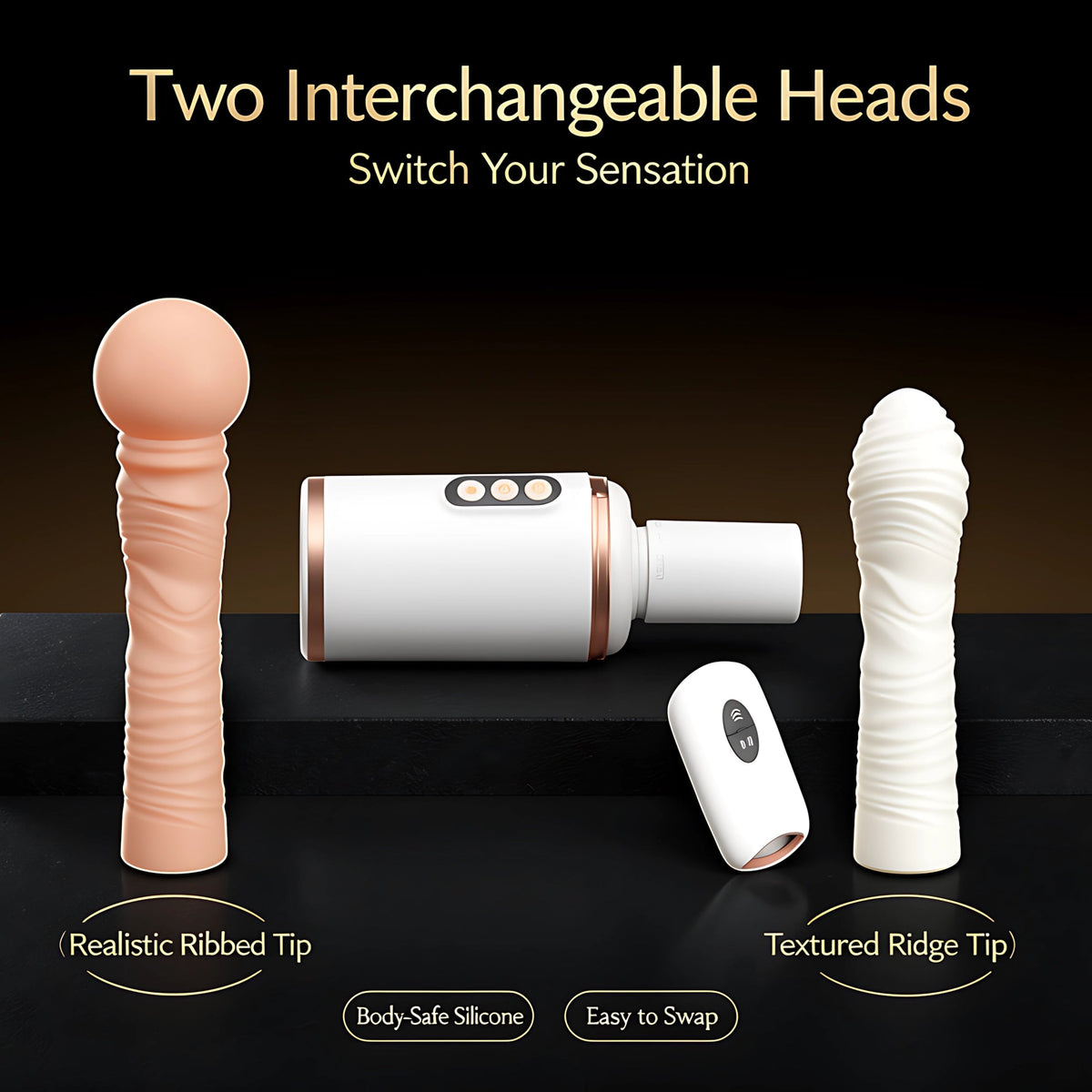 Thrusting Sex Machine with Dual Motors, Remote Control & 10 Modes - Mairalea