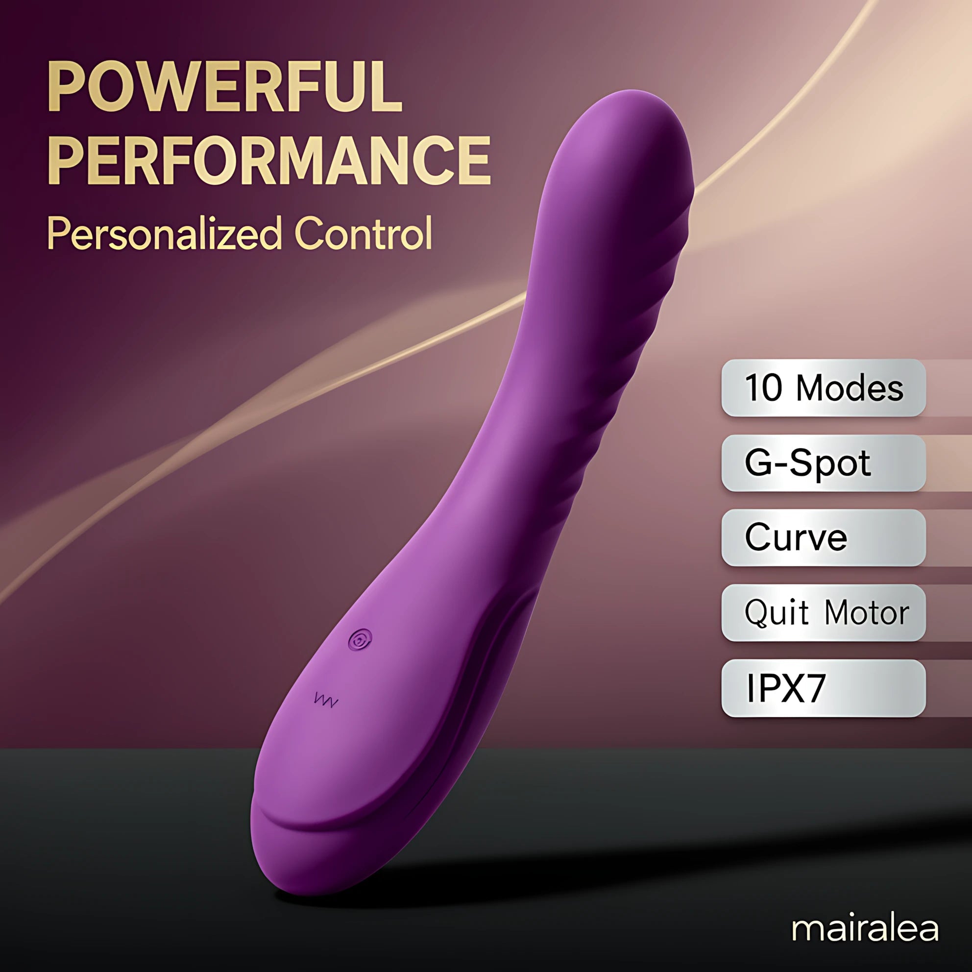 Tracy's Dog Powerful Vibrator for Women, Full Silicone G-Spot Massager with 10 Modes - Mairalea