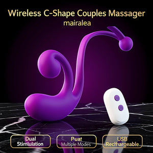 Tracy's Dog Remote Control Vibrator – C-Shape Dual Stimulator - Mairalea