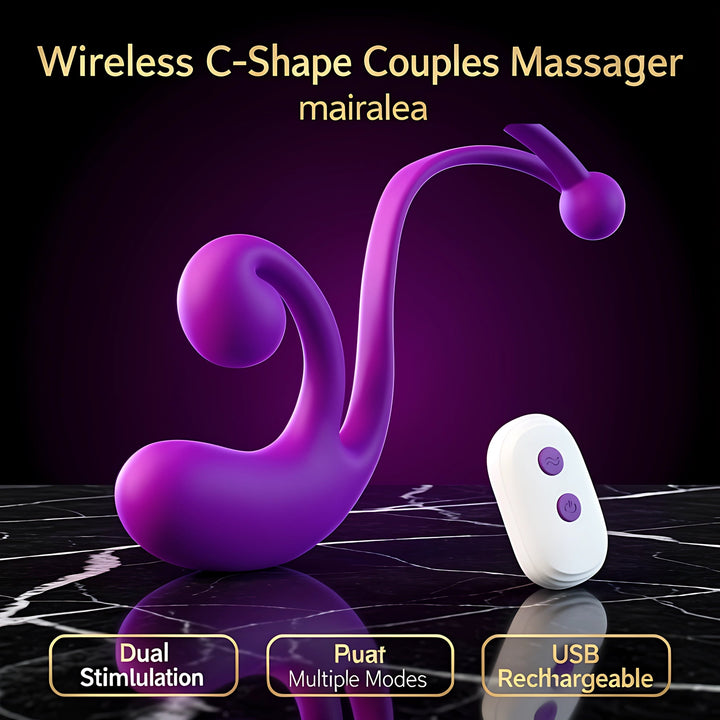 Tracy's Dog Remote Control Vibrator – C-Shape Dual Stimulator - Mairalea