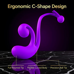 Tracy's Dog Remote Control Vibrator – C-Shape Dual Stimulator - Mairalea