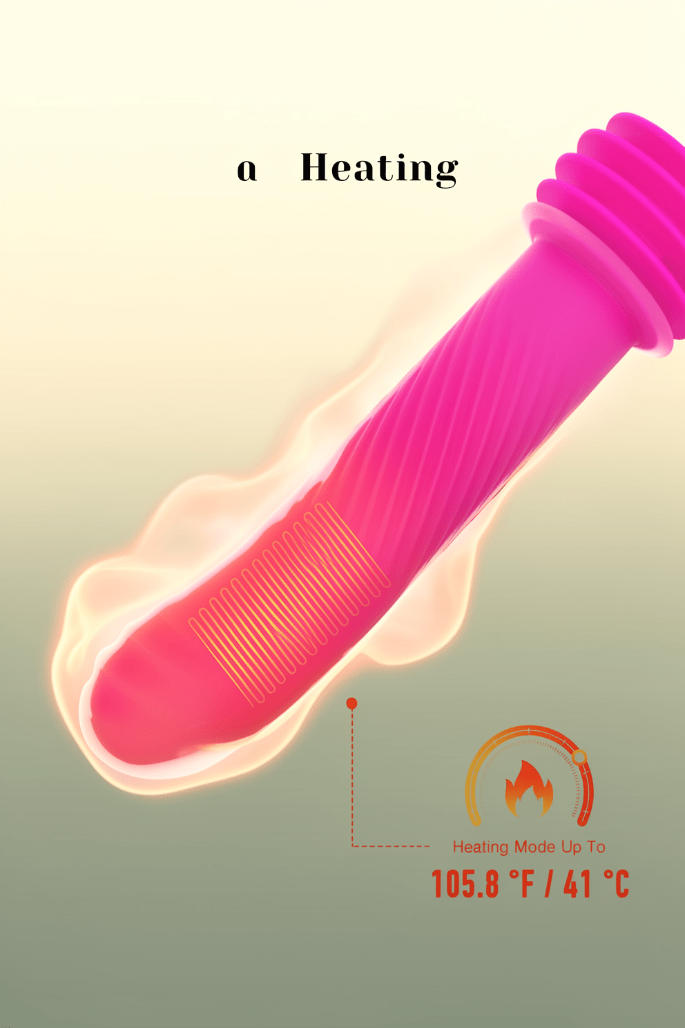 Tracy’s Dog Thrusting Dildo Sex Machine for Women, 2.36-Inch Deep Thrusts Vibrator Sex Toy with 3 Speeds & 10 Vibration Modes, Remote Control Adult Toy, Dual-Layer Silicone, Heating Function（Lento） - Mairalea