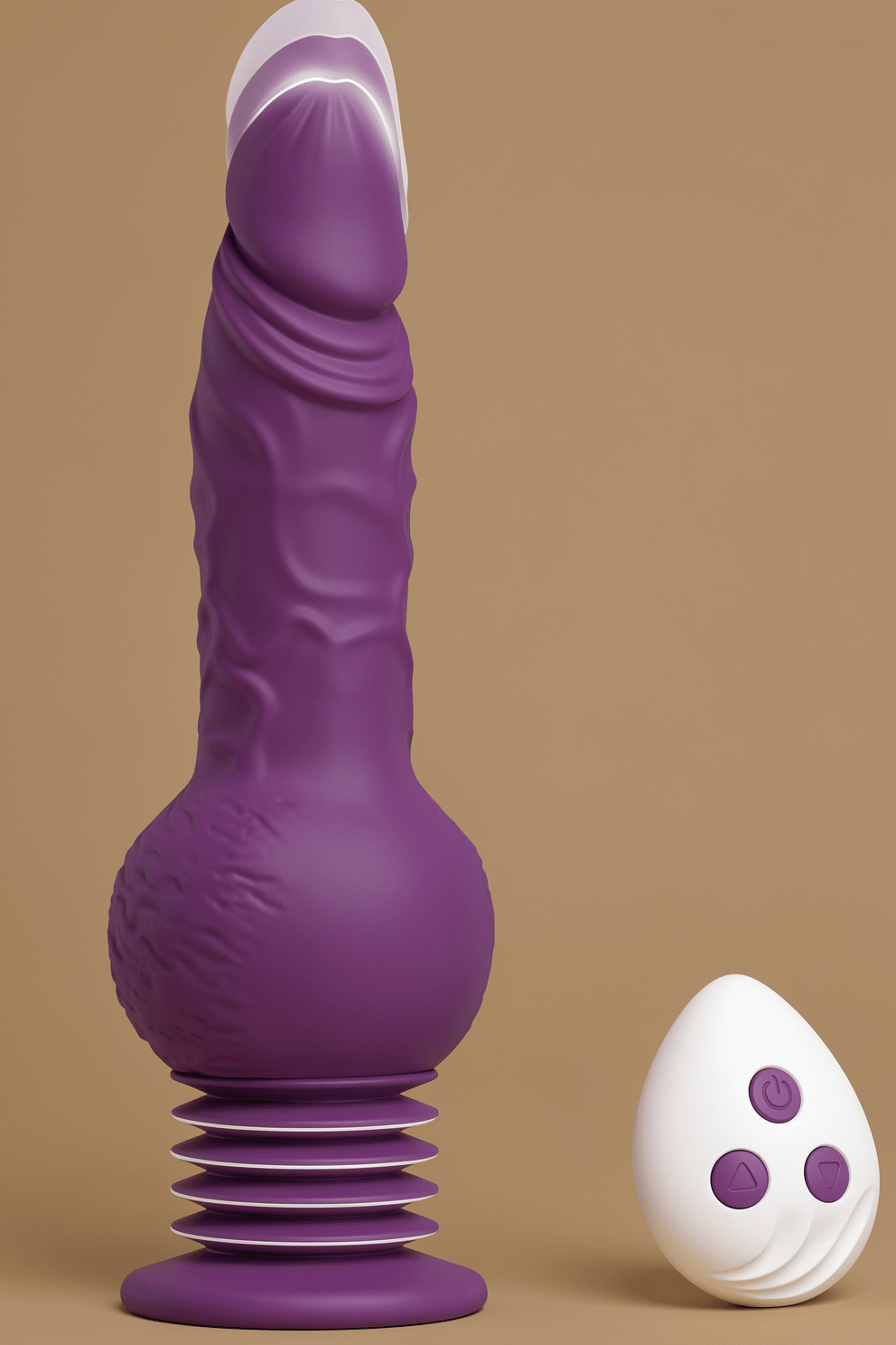 Tracy's Dog Thrusting Dildo Vibrator - Pulse Pounding Dildo G-Spot Anal Stimulator with 10 Vibrating & 3 Bouncing Modes, 9.29 Inch Realistic Strap-On Dildos Adult Sex Toys for Women Men (Drillme) - Mairalea