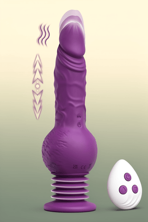 Tracy's Dog Thrusting Dildo Vibrator - Pulse Pounding Dildo G-Spot Anal Stimulator with 10 Vibrating & 3 Bouncing Modes, 9.29 Inch Realistic Strap-On Dildos Adult Sex Toys for Women Men (Drillme) - Mairalea