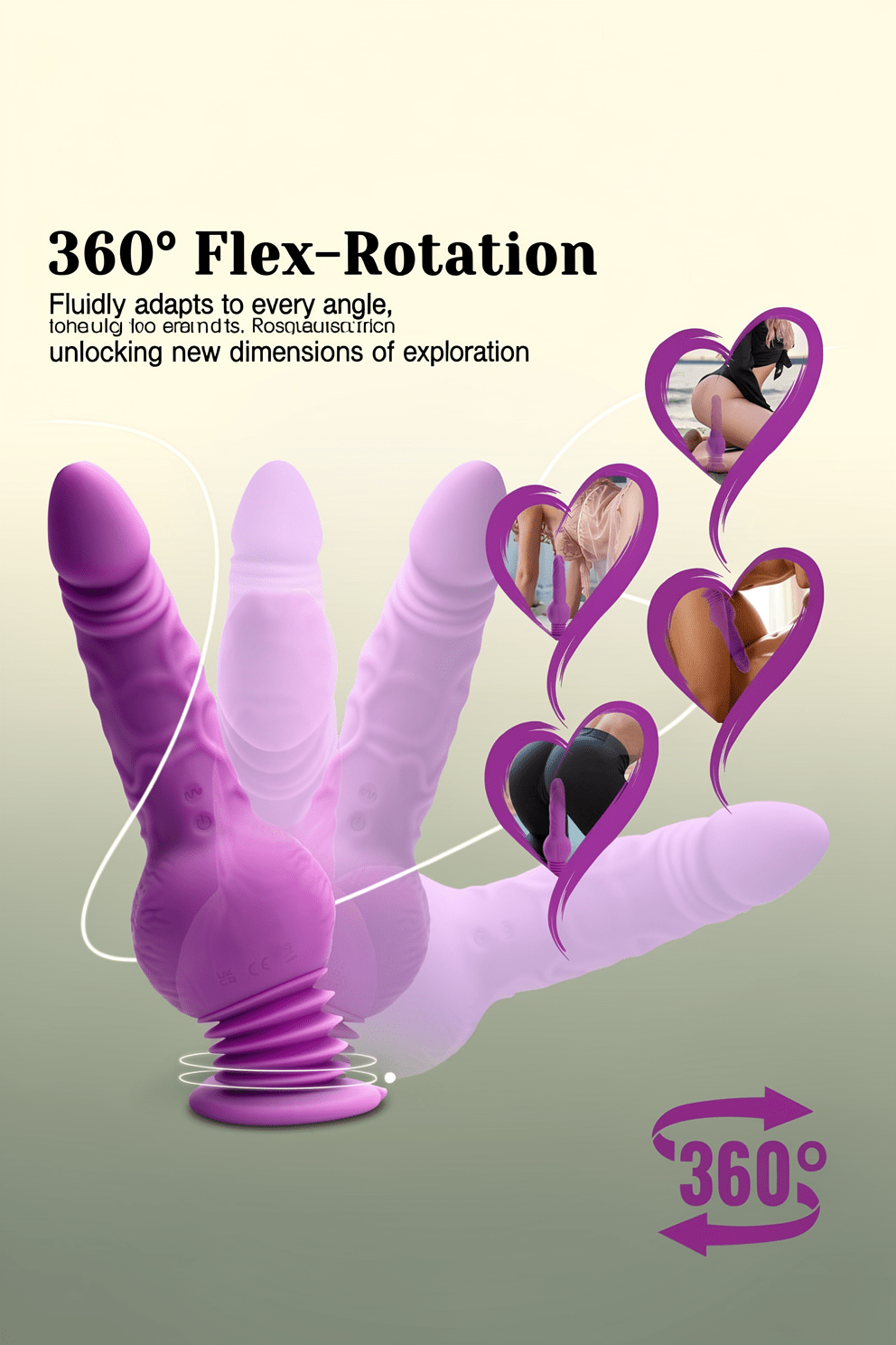 Tracy's Dog Thrusting Dildo Vibrator - Pulse Pounding Dildo G-Spot Anal Stimulator with 10 Vibrating & 3 Bouncing Modes, 9.29 Inch Realistic Strap-On Dildos Adult Sex Toys for Women Men (Drillme) - Mairalea