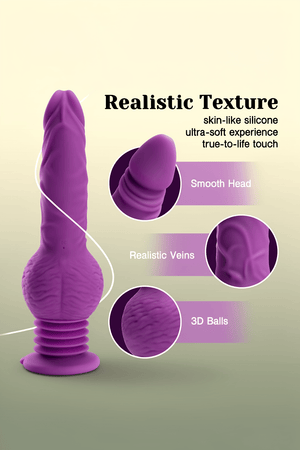 Tracy's Dog Thrusting Dildo Vibrator - Pulse Pounding Dildo G-Spot Anal Stimulator with 10 Vibrating & 3 Bouncing Modes, 9.29 Inch Realistic Strap-On Dildos Adult Sex Toys for Women Men (Drillme) - Mairalea