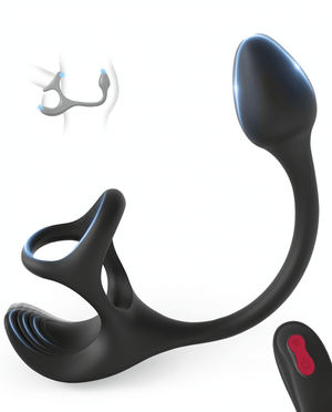 Tracy's Dog Vibrating Cock Ring - 9-Speed Prostate Massager & P-Spot Stimulator for Men & Couples - Mairalea