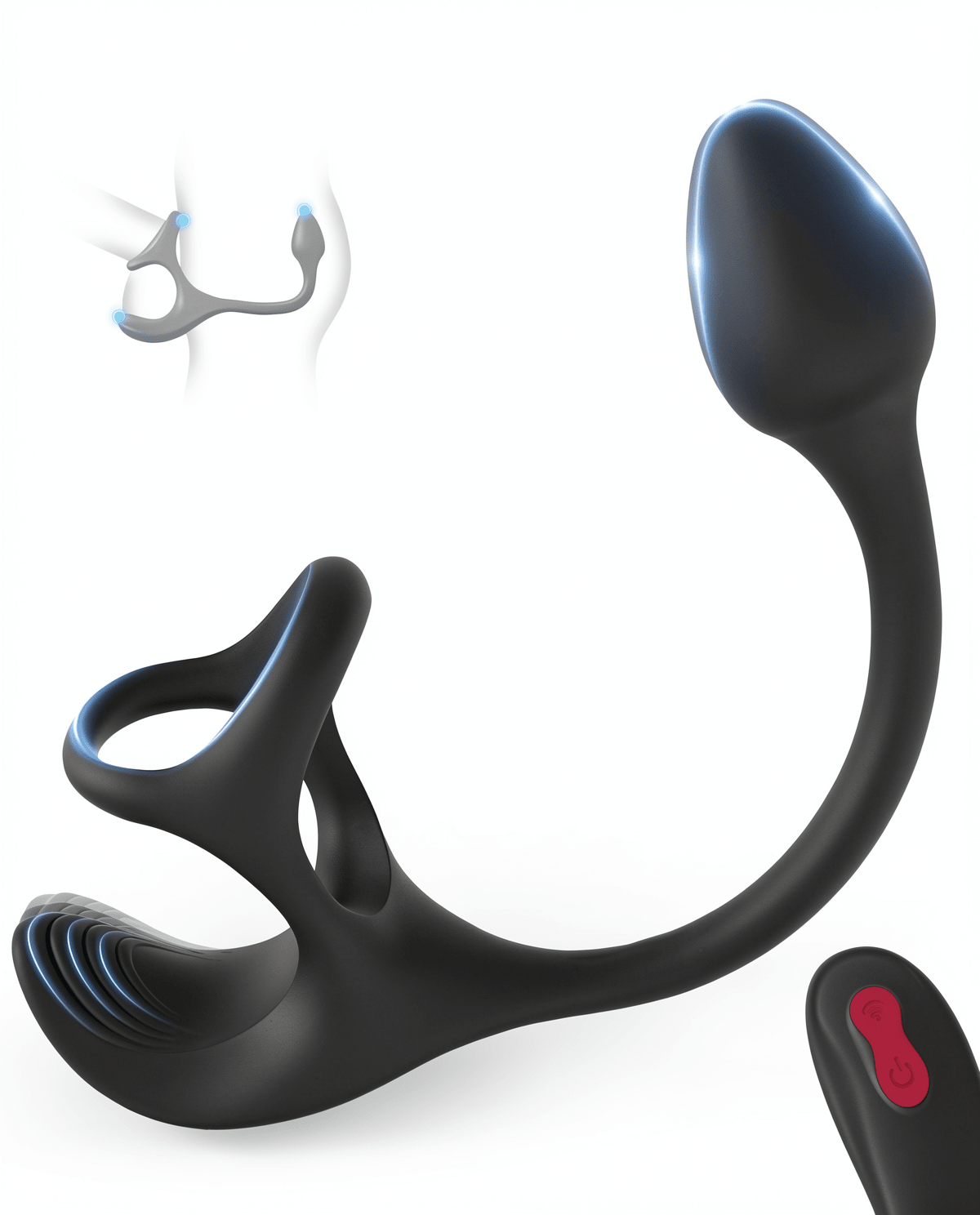 Tracy's Dog Vibrating Cock Ring - 9-Speed Prostate Massager & P-Spot Stimulator for Men & Couples - Mairalea