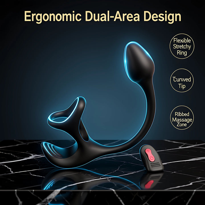 Tracy's Dog Vibrating Cock Ring - 9-Speed Prostate Massager & P-Spot Stimulator for Men & Couples - Mairalea