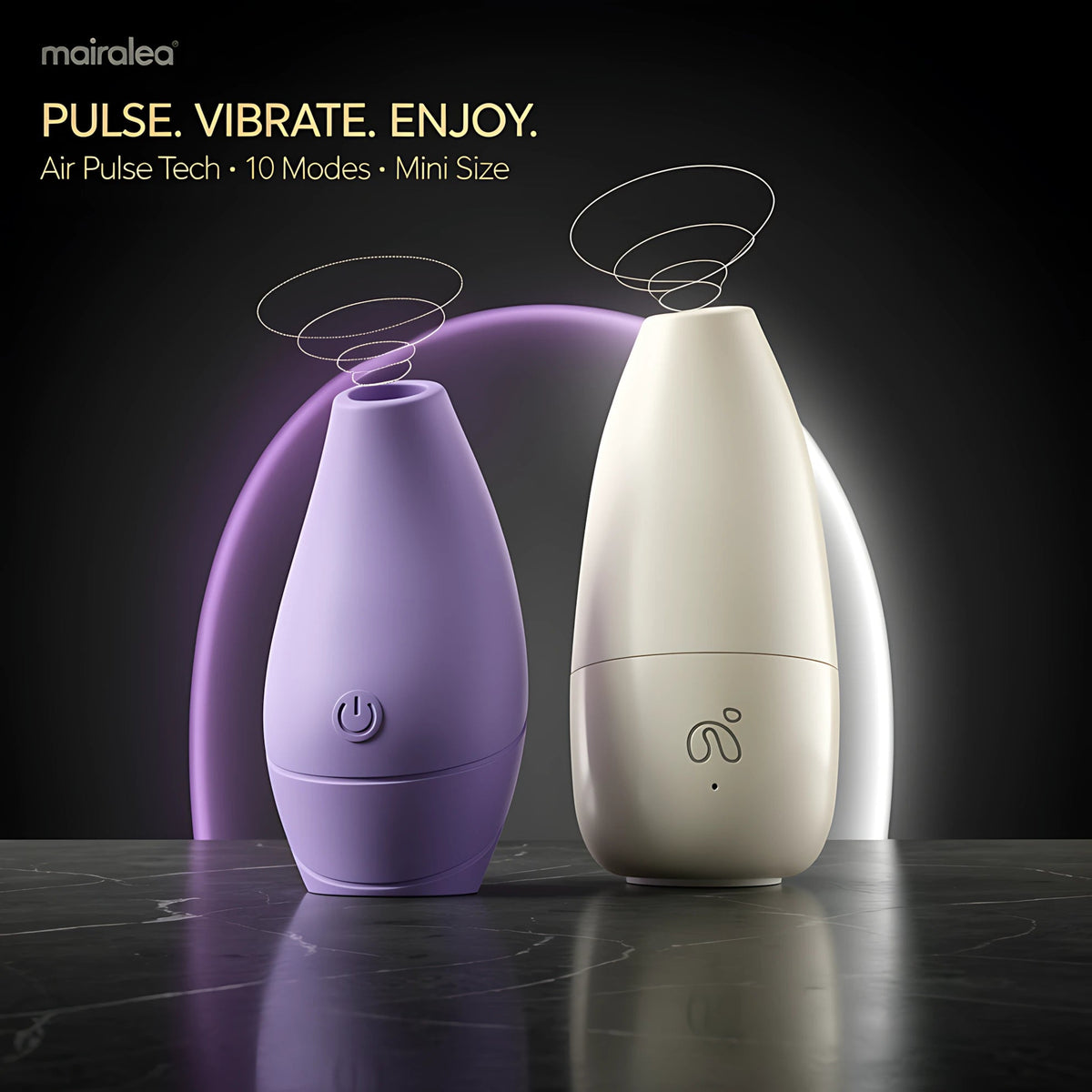 Tracy’s Dog Vibrator | Palm Sucking Clitoral & Bullet Massager, 10 Modes - Mairalea