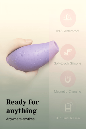 Tracy's Dog Vibrator Sex Toys, Palm Sucking Vibrators for Clit Nipple Stimulation, Adult Sex Toy with 10 Sucking Modes, Innovative Wireless Charging & Discreet, Mini Bullet for Solo & Couple, Pockiss - Mairalea