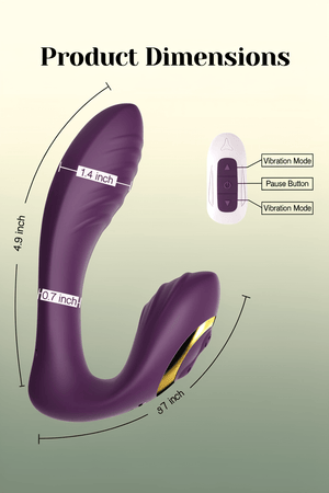 Tracy's Dog Wearable Clitoral G Spot Vibrator, Remote Control Adult Sex Toys for Women Couples Play, Powerful Quiet Panty Vibrators, Flexible Vibrating Stimulator with 10 Vibration, Erotic Massage - Mairalea