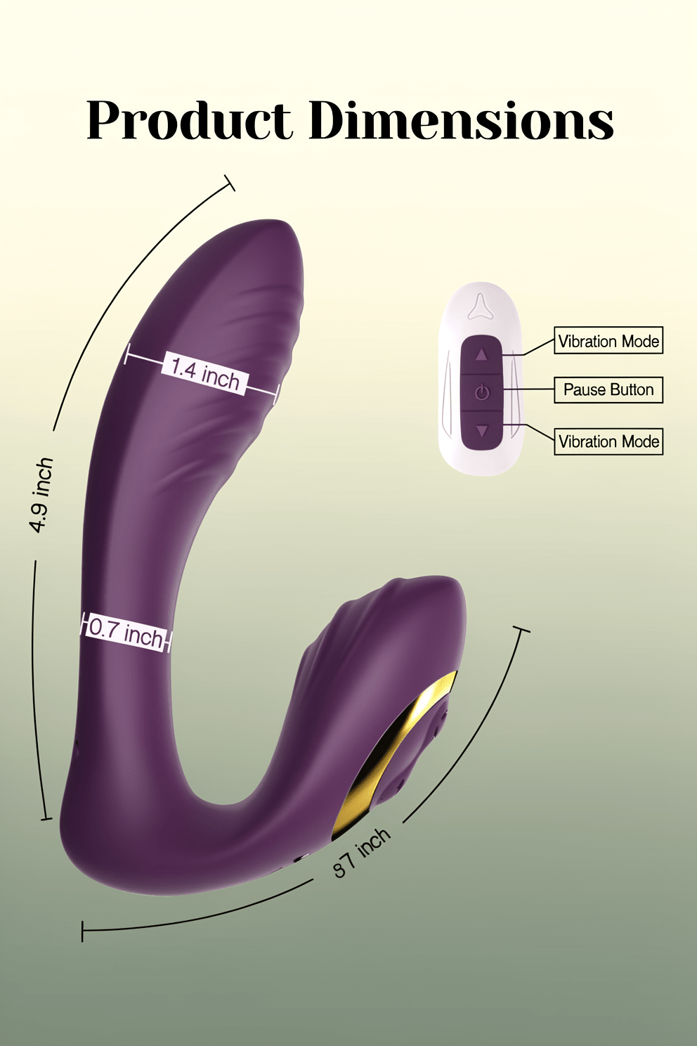 Tracy's Dog Wearable Clitoral G Spot Vibrator, Remote Control Adult Sex Toys for Women Couples Play, Powerful Quiet Panty Vibrators, Flexible Vibrating Stimulator with 10 Vibration, Erotic Massage - Mairalea