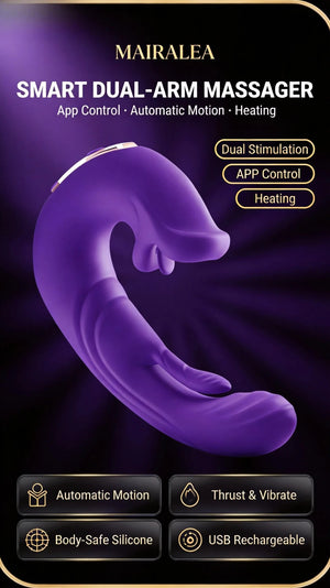 Upgrade Automatic Stroking Machine, App-Control Thrusting Vibrating Heating Male Sex Toy - Mairalea