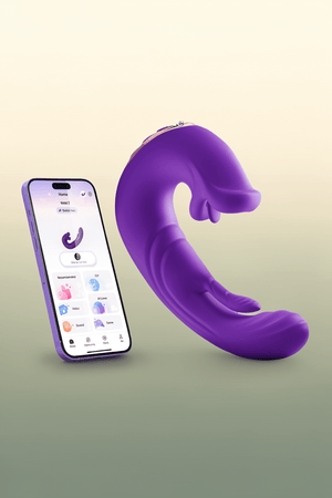 Upgrade Mode Automatic Stroking Machines, Long Distance Vibratoar, Thrusting & Vibrating & Remoter & Heating Mode & App Control X5988V (Purple) - Mairalea
