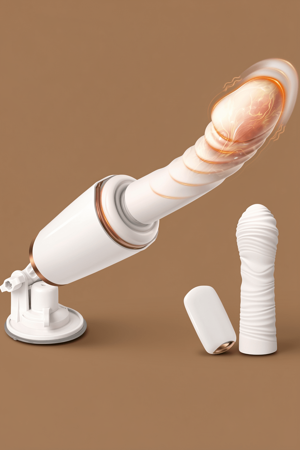 UTIMI Thrusting Dildo Sex Machine - 14 Thrusting and Vibration Modes with Heating, Dual-Head, and Suction Cup - Mairalea