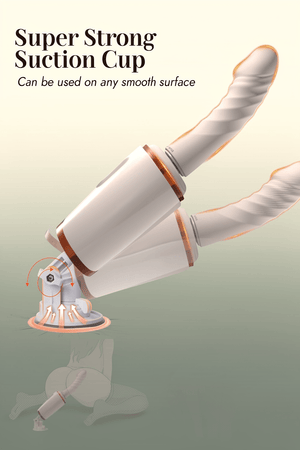 UTIMI Thrusting Dildo Sex Machine - 14 Thrusting and Vibration Modes with Heating, Dual-Head, and Suction Cup - Mairalea