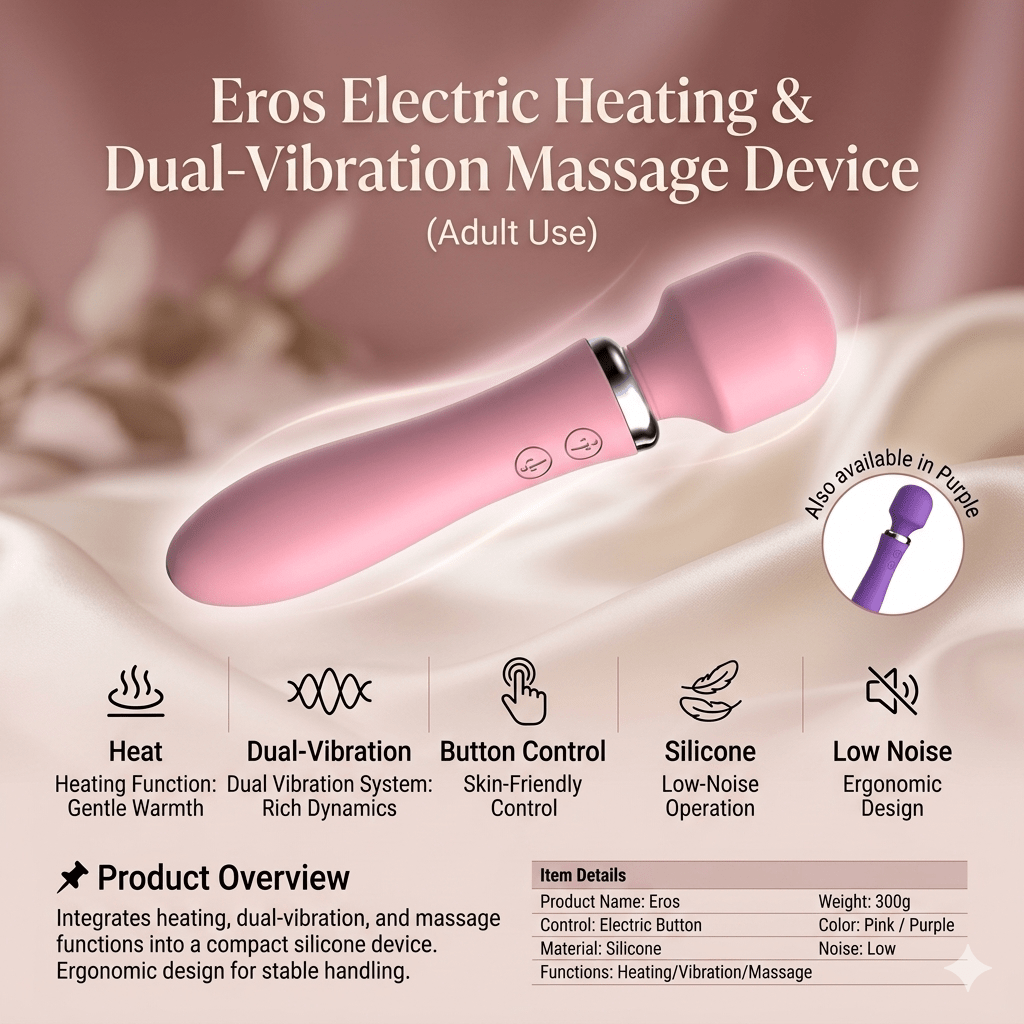 Variable Frequency Heated Massage Wand - Mairalea
