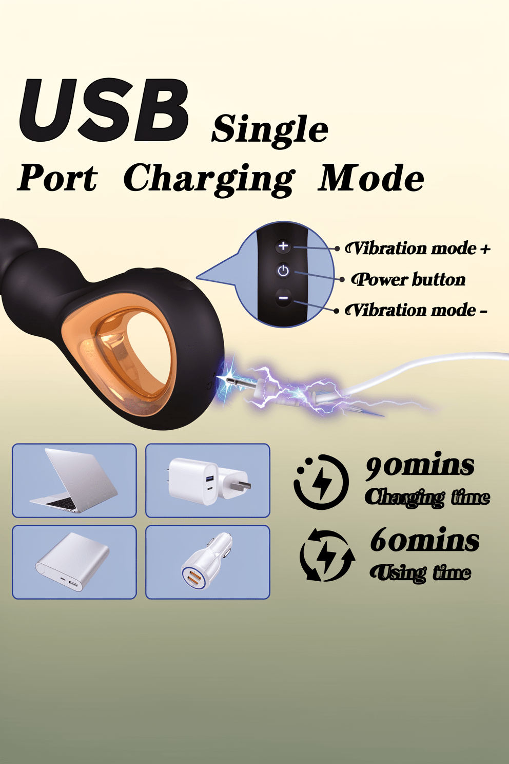 Vibrating Anal Beads Butt Plug, Auknut Rechargeable Flexible Butt Plug Prostate Massager with 10 Vibration Modes Anal Toys, Silicone Anal Beads with Pull Ring Design, Anal Toy for Men Women Couple - Mairalea