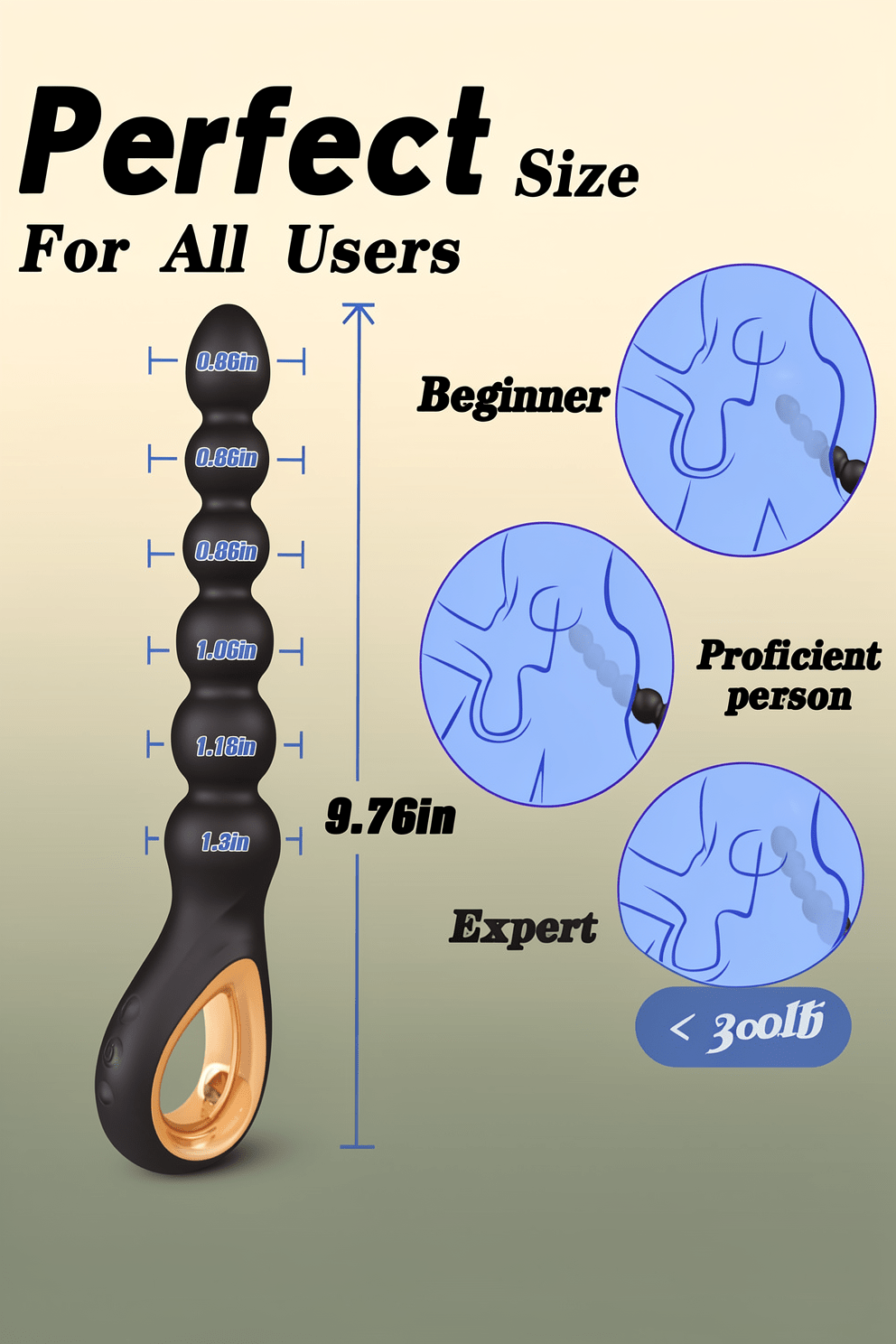 Vibrating Anal Beads Butt Plug, Auknut Rechargeable Flexible Butt Plug Prostate Massager with 10 Vibration Modes Anal Toys, Silicone Anal Beads with Pull Ring Design, Anal Toy for Men Women Couple - Mairalea