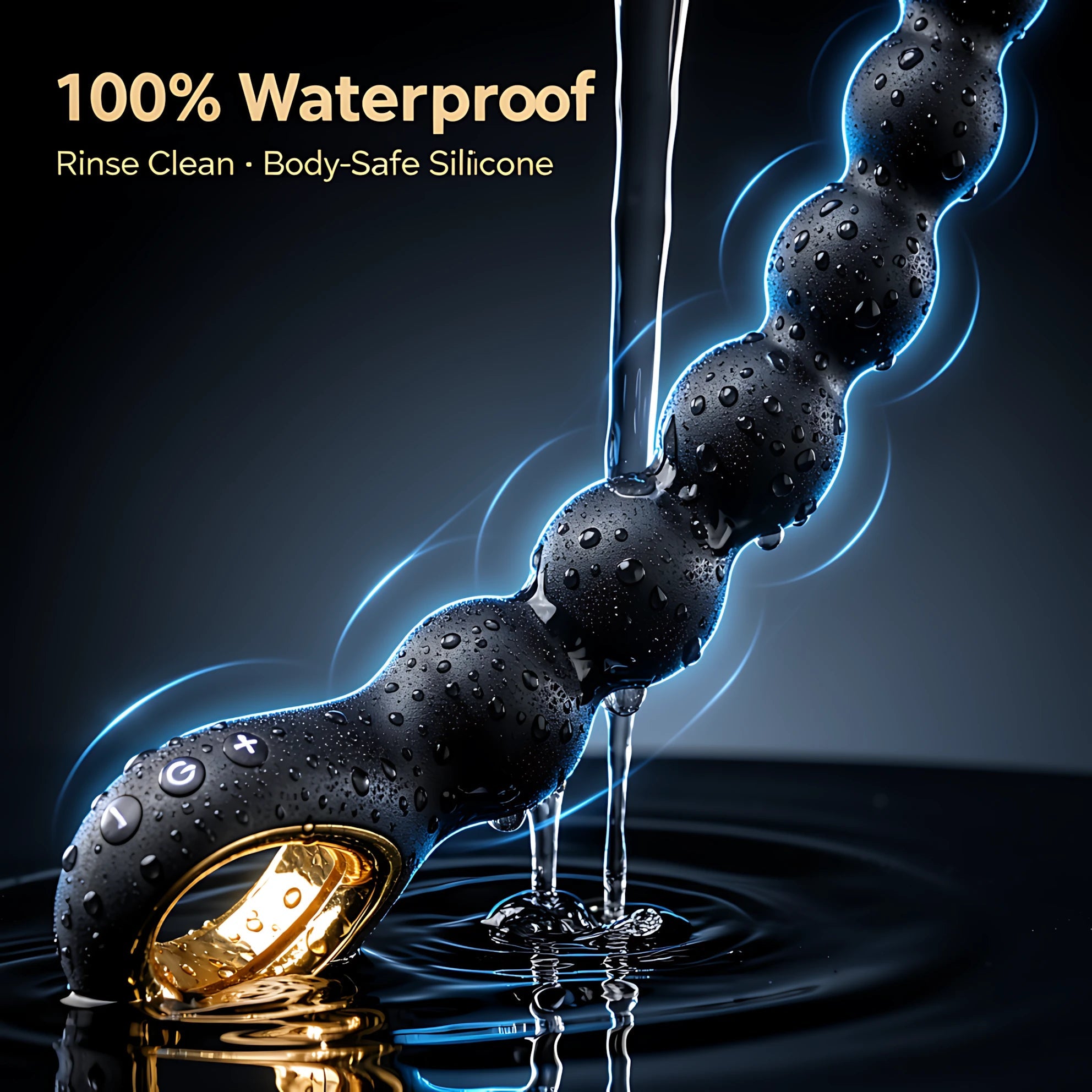 Vibrating Anal Beads Butt Plug | Rechargeable 10 Modes Prostate Massager Silicone Toy - Mairalea