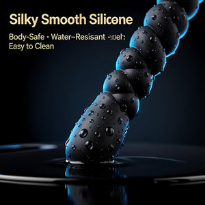 Vibrating Anal Beads | Silicone Butt Plug Anal Training & Prostate Massager Toy - Mairalea
