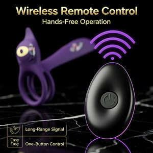 Vibrating Cock Ring Couples Sex Toy, Dual Ring Vibrator with Clitoral & G-Spot Stimulation - Mairalea