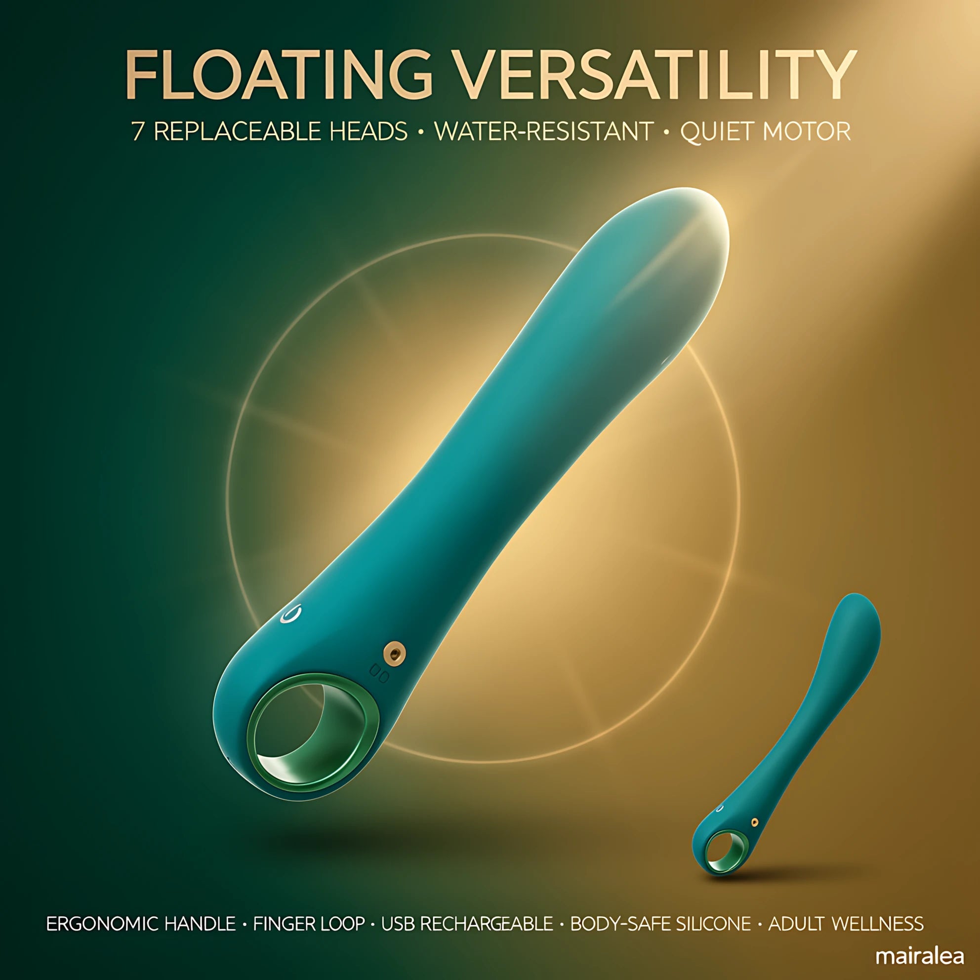 Vibrating Dildo G-Spot Vibrator, 10 Modes Silicone Clitoral & Nipple Stimulator for Women - Mairalea