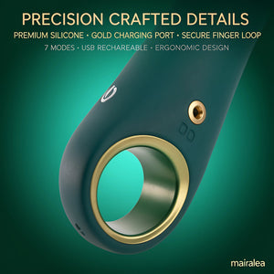 Vibrating Dildo G-Spot Vibrator, 10 Modes Silicone Clitoral & Nipple Stimulator for Women - Mairalea