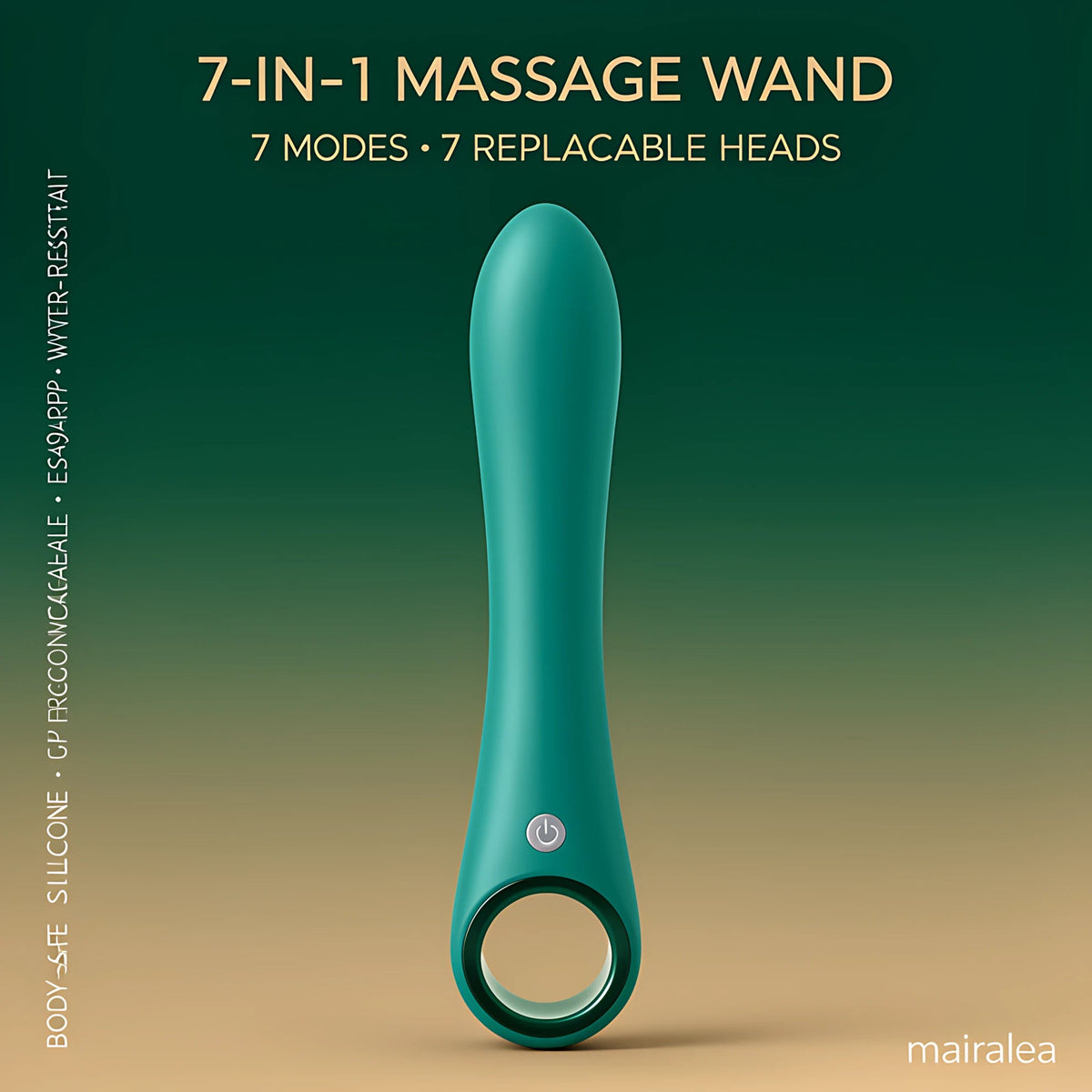 Vibrating Dildo G-Spot Vibrator, 10 Modes Silicone Clitoral & Nipple Stimulator for Women - Mairalea