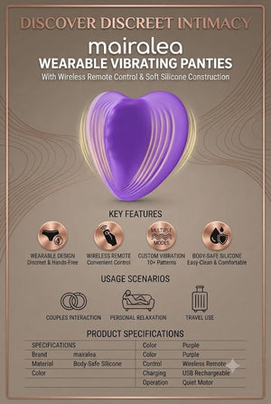 Vibrating Panties | Remote Control Wearable Underwear with Controller for Women - Mairalea
