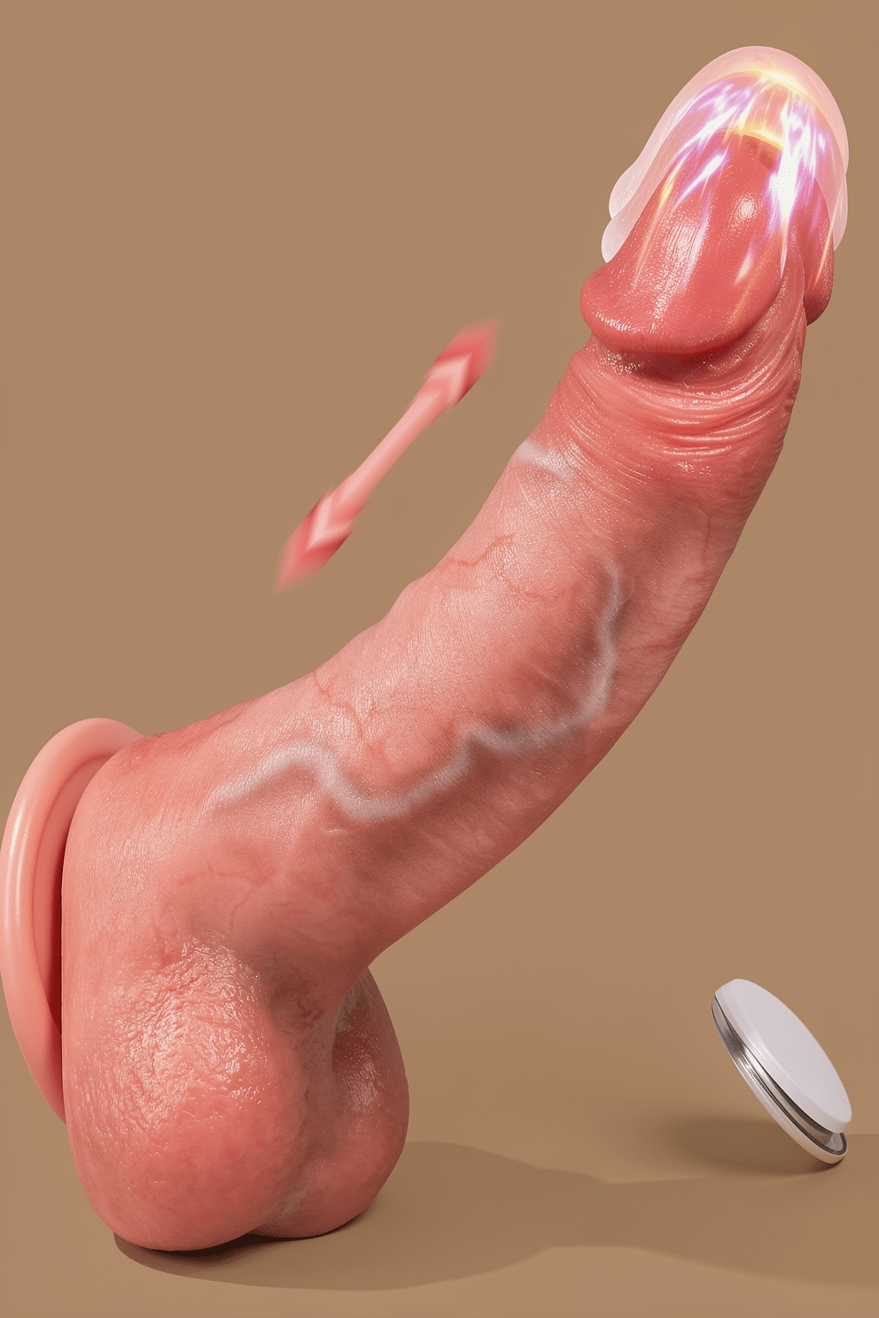 Vibrator Sex Toys Thrusting Dildo, Realistic Safety Silicone G Spot Dildo with 10 Thrusting & 10 Vibrating Mode for Vagina Anal Sex Stimulation, Soft Penis Vibrators Adult Sex Toy for Women and Couple - Mairalea