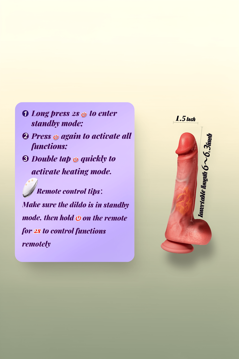 Vibrator Sex Toys Thrusting Dildo, Realistic Safety Silicone G Spot Dildo with 10 Thrusting & 10 Vibrating Mode for Vagina Anal Sex Stimulation, Soft Penis Vibrators Adult Sex Toy for Women and Couple - Mairalea