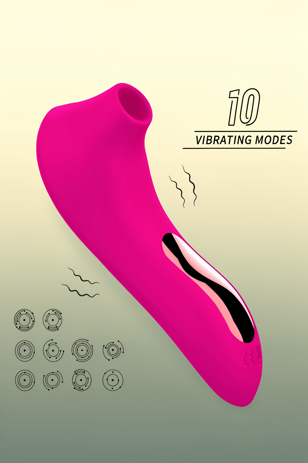 Vibrator Wand Rose Sex Toy Adult Toys, Clitoral G Spot Vibrators Sex Toys Vibrator Clit, Clit Stimulation Sex Novelties with 10 Licking & Vibrating, Clitoral Stimulator for Women Couple - Mairalea