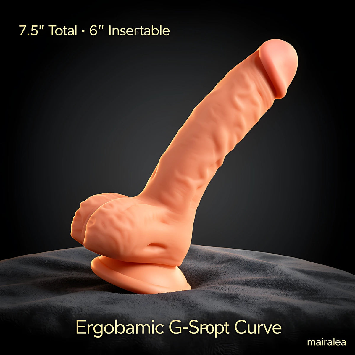 Vikkiy 7.5 Inch Dildo – Realistic Silicone G-Spot Dildo with Suction Cup Base - Mairalea