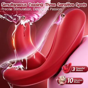 Wearable Rose 2026 New Travel Mini Panties Remote Control Toys Underwear for Women Vibrate Panties Device 9 Speeds Great for Her On Date Nigh HAB5 (red2) - Mairalea
