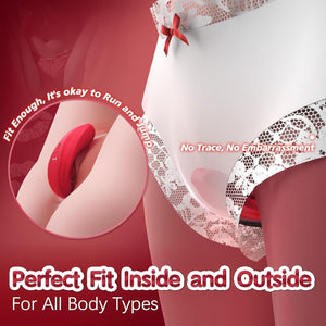 Wearable Rose 2026 New Travel Mini Panties Remote Control Toys Underwear for Women Vibrate Panties Device 9 Speeds Great for Her On Date Nigh HAB5 (red2) - Mairalea