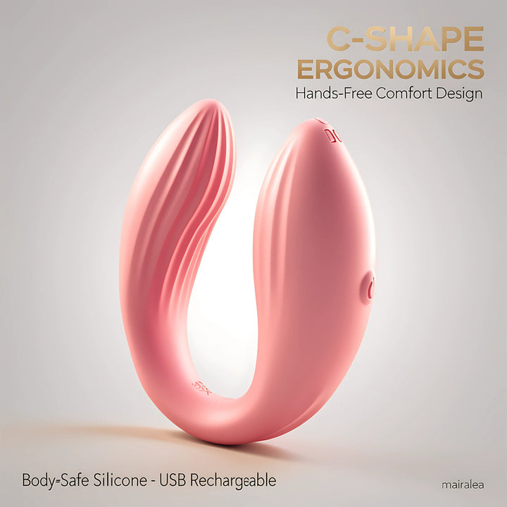 Wearable Vibrator – C-Type App Controlled Rechargeable Vibrator for Couples - Mairalea