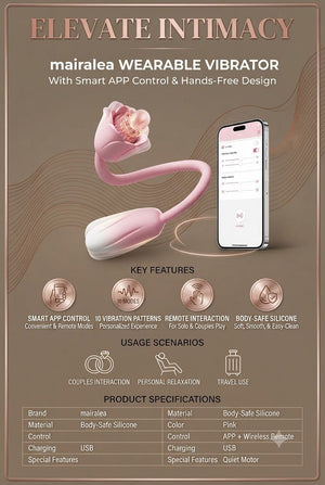 Wearable Vibrator for Women | Remote Control Wireless Vibrating Toy - Mairalea