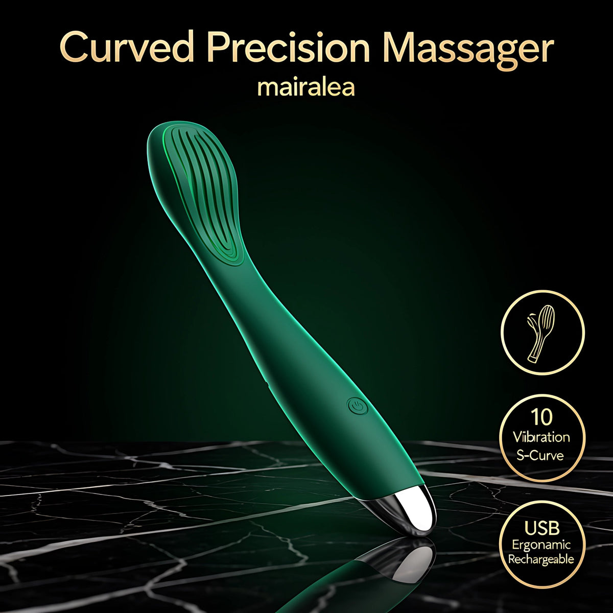 Wearable Vibrator with 10 Modes, Strapless G-Spot & Clitoral Design - Mairalea