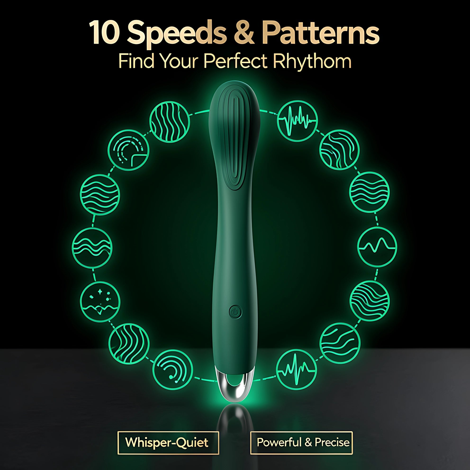 Wearable Vibrator with 10 Modes, Strapless G-Spot & Clitoral Design - Mairalea