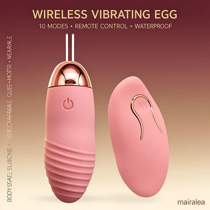 Wireless Vibrating Egg | Remote Control Wearable Love Egg, Waterproof, Multiple Modes, Quiet - Mairalea