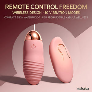 Wireless Vibrating Egg | Remote Control Wearable Love Egg, Waterproof, Multiple Modes, Quiet - Mairalea